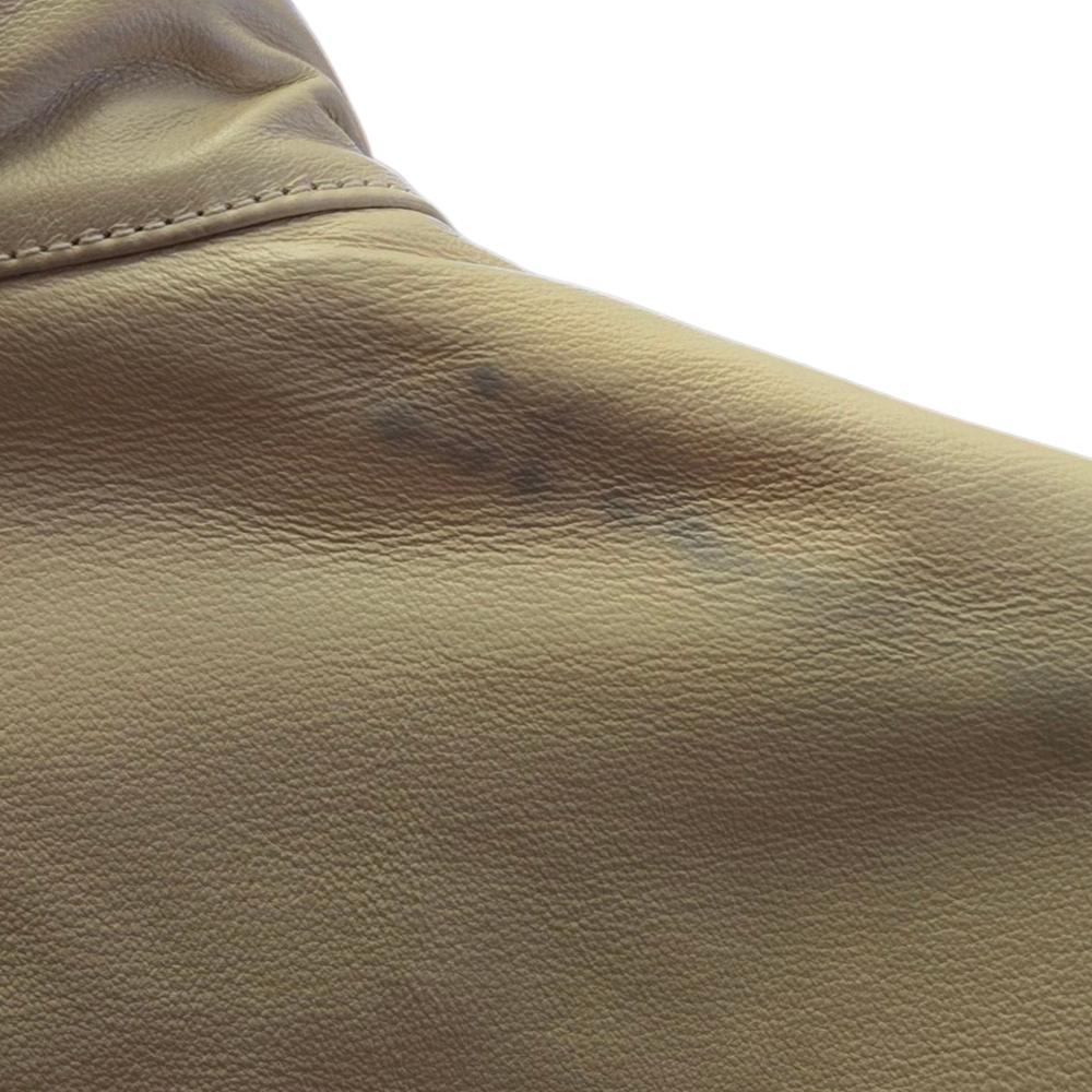 Wilsons Leather Cream Fitted Leather Jacket - Picture 3 of 6